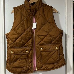 J Crew Factory Brown Puffer Vest